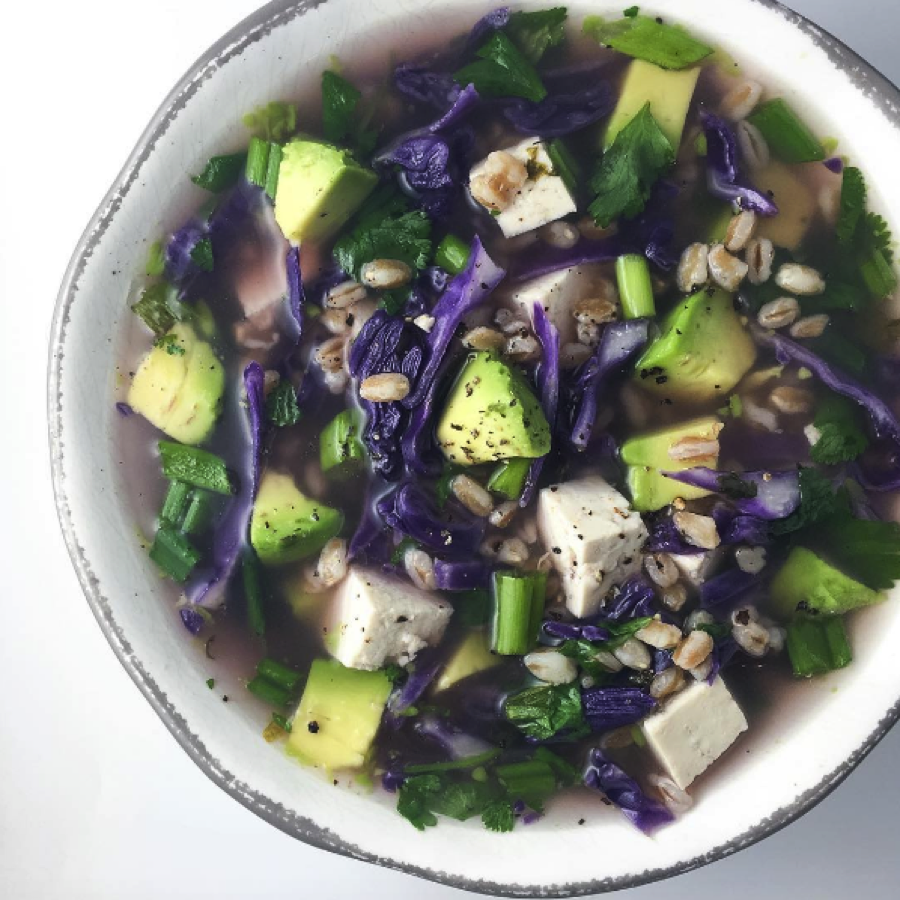 Spicy Sesame Cabbage Bone Broth Soup Rachael's Good Eats