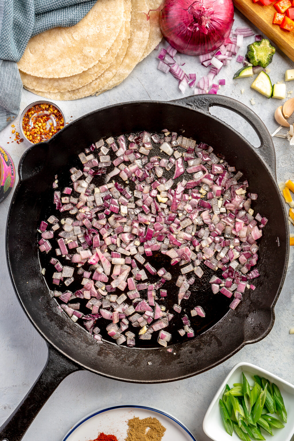 One Pan Enchilada Skillet Rachael's Good Eats