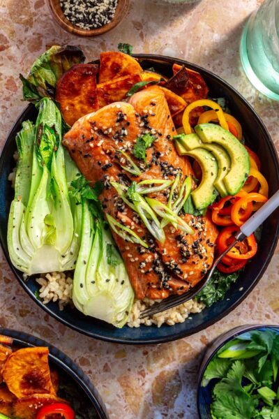 Sesame Salmon Rice Bowls - Rachael's Good Eats