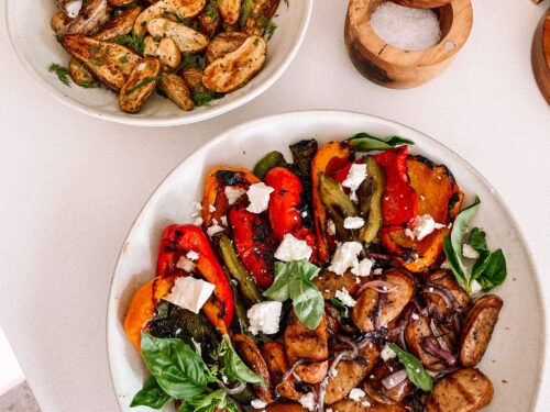 Grilled Veggie & Sausage Bowl - Rachael's Good Eats