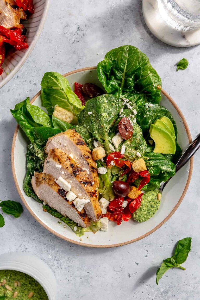Greek Chicken Salad With Feta Pesto - Rachael's Good Eats