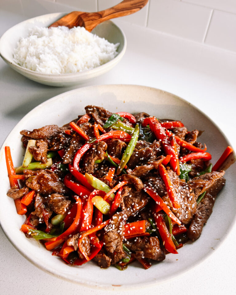Healthy Mongolian Beef - Rachael's Good Eats