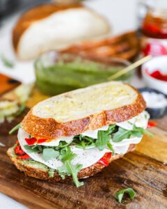 Loaded Chicken Pesto Panini - Rachael's Good Eats