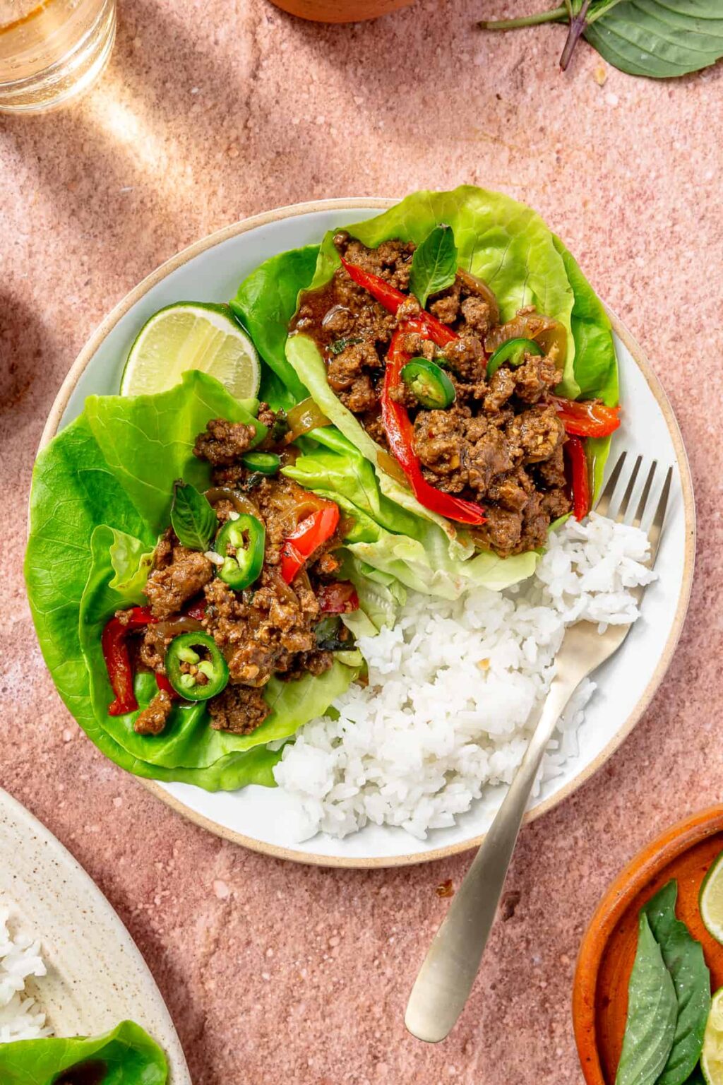 Thai Basil Beef Lettuce Wraps - Rachael's Good Eats