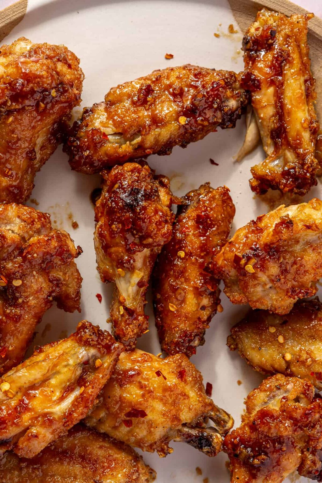Honey Glazed Garlic Chicken Wings Rachael S Good Eats Honey Glazed Garlic Chicken Wings Rachael S Good Eats