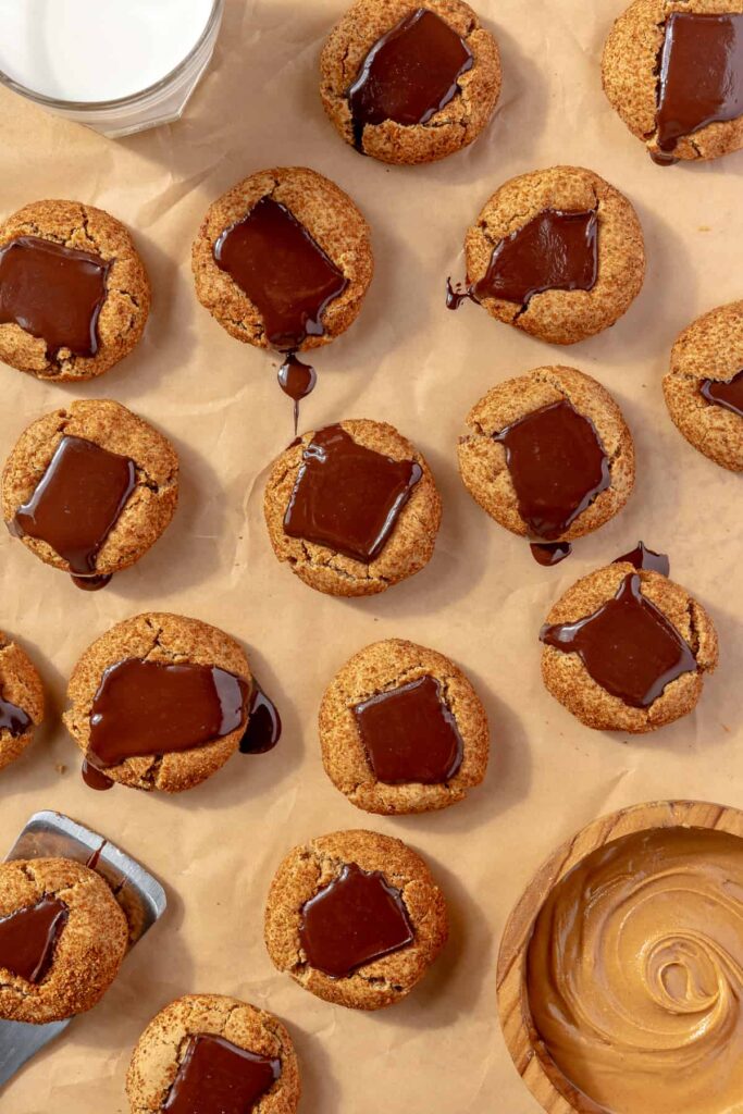 peanut butter blossoms (healthy)