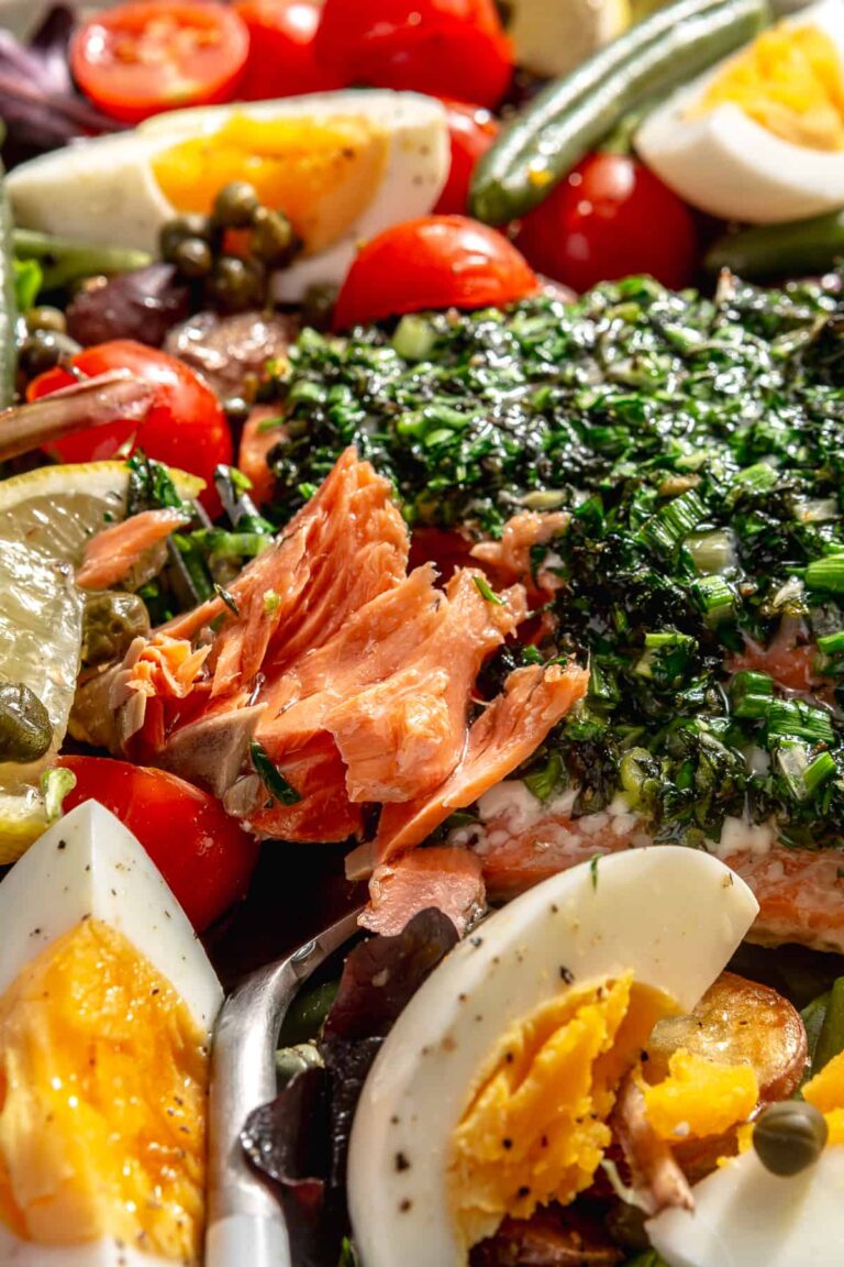 Copycat Nordstrom Cafe Wild Salmon Niçoise Salad - Rachael's Good Eats