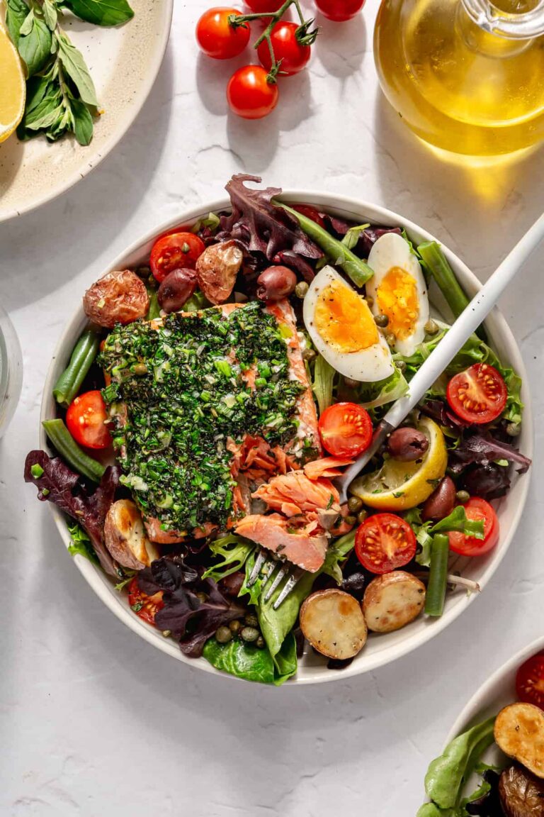 Copycat Nordstrom Cafe Wild Salmon Niçoise Salad - Rachael's Good Eats