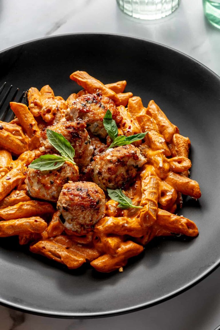 Spicy Penne Alla Vodka With Meatballs Rachaels Good Eats