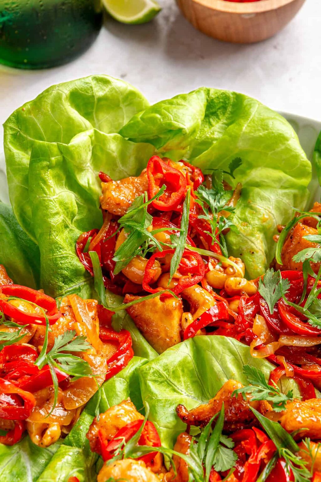 Szechuan Chicken Lettuce Wraps Rachael's Good Eats