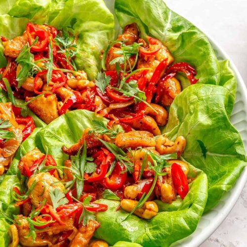 Szechuan Chicken Lettuce Wraps Rachael's Good Eats