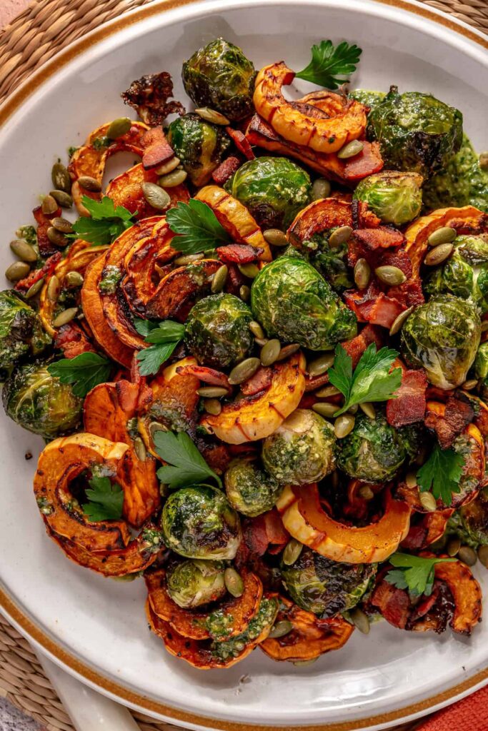 roasted thanksgiving veggies