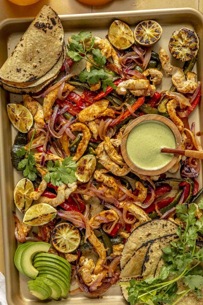 easy sheet pan dinner made on one pan