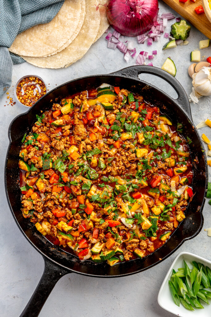 One Pan Enchilada Skillet