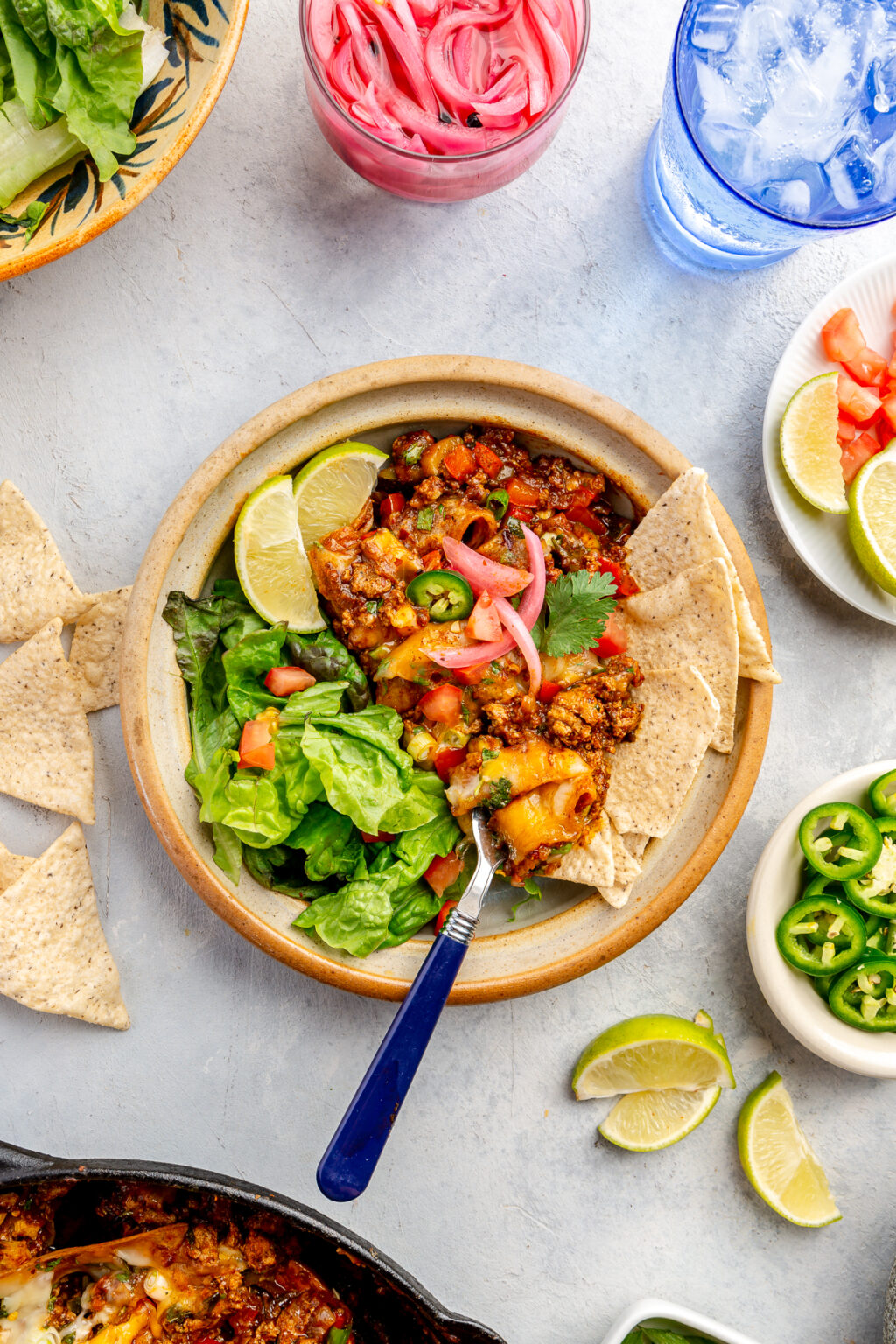 One Pan Enchilada Skillet Rachael's Good Eats