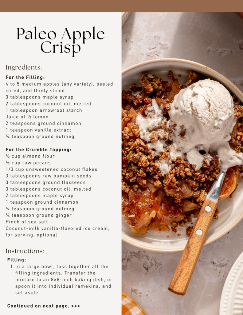 healthy thanksgiving dessert recipe apple crisp