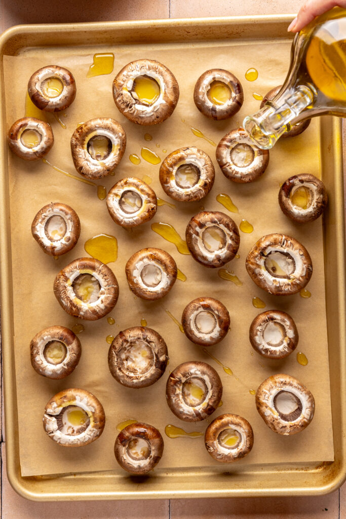 Stuffed mushroom prep