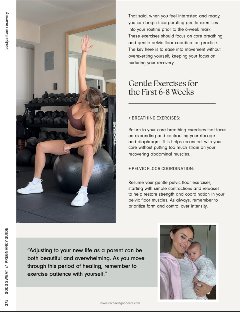 gentle exercises for the first 6-8 weeks of postpartum