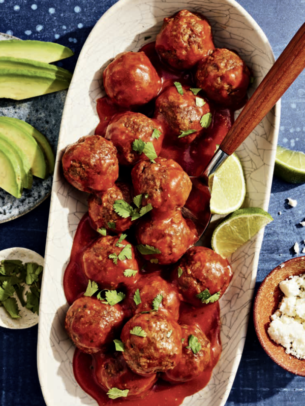 Mexican Meatballs With A Creamy Homemade Enchilada Sauce