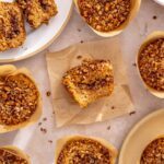 Moist coffee cake muffins with cinnamon streusel topping
