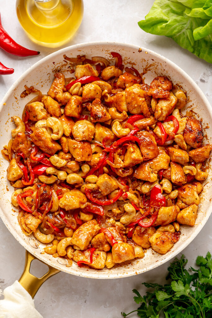 easy high protein chicken dinner lettuce wraps