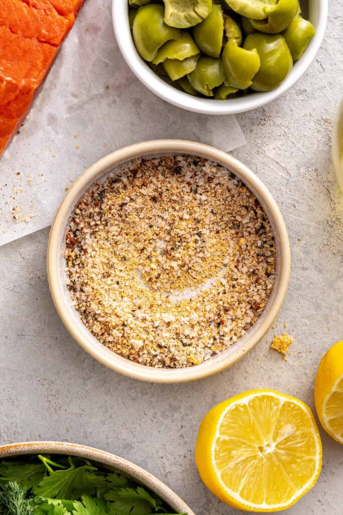 Homemade seasoning blend for sheet pan salmon recipe