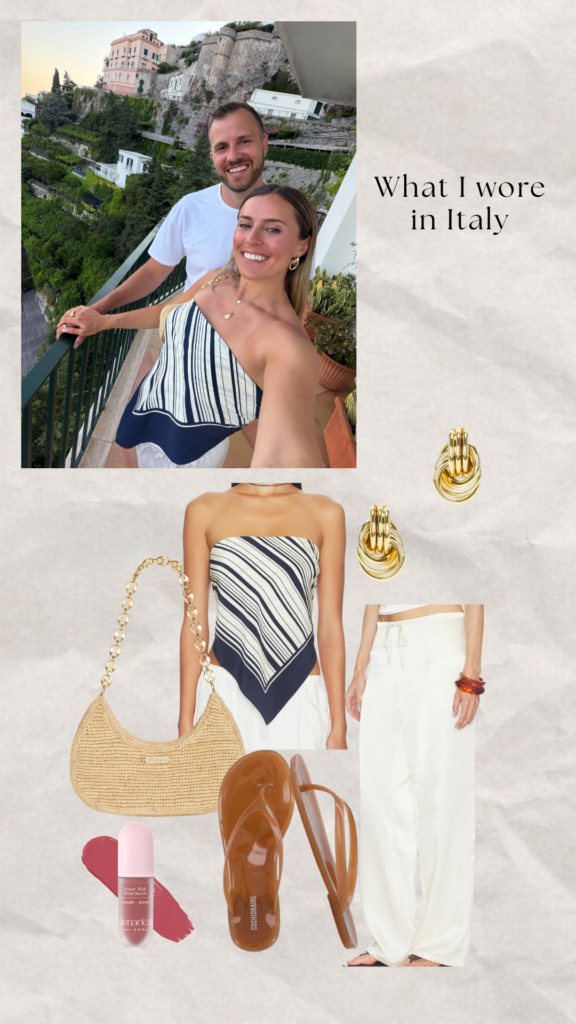 what I wore in amalfi italy