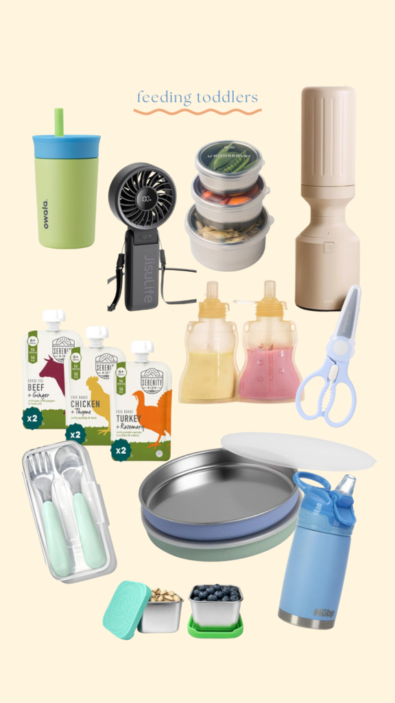 images of products for toddlers eating meals and snacks on the go